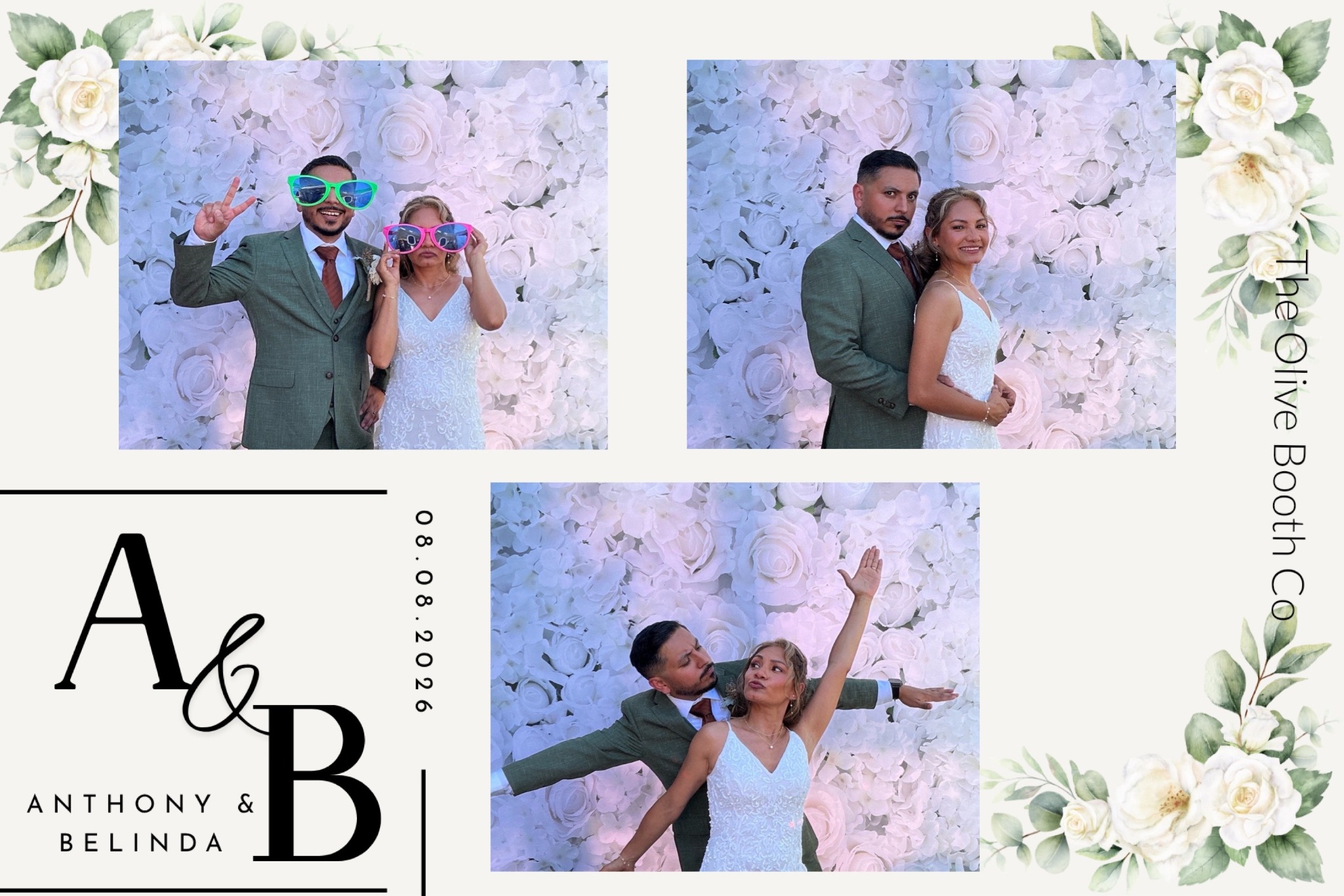4×6 print template example for Anthony and Belinda's wedding